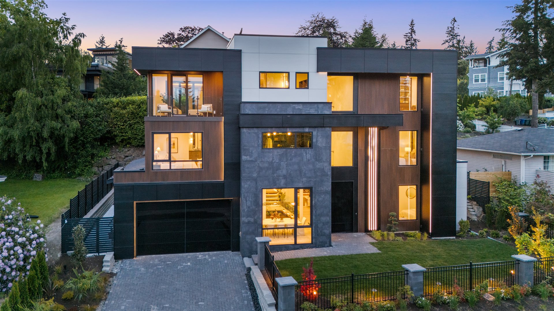 A luxury Seattle-area home featuring SwingTilt European windows and doors